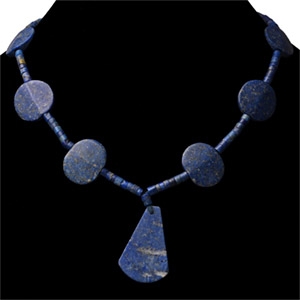 Bactrian Style Lapis Lazuli Bead Necklace String