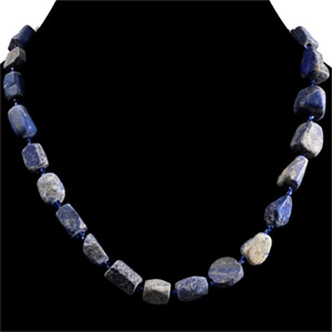 Bactrian Style Lapis Lazuli Bead Necklace String