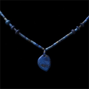 Bactrian Style Lapis Lazuli Bead Necklace String