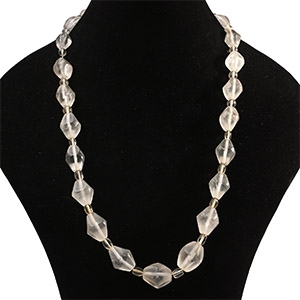 Western Asiatic Rock Crystal Bead Necklace String