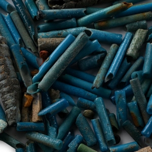 Egyptian Blue Faience Bead Group