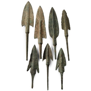 Western Asiatic Bronze Arrowhead Collection