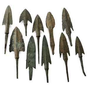 Luristan Bronze Arrowhead Collection