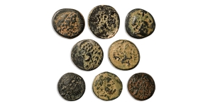 Group of Eight [8] Apameia, Phrygia AE Coins.