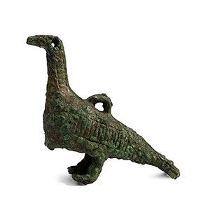 Western Asiatic Bronze Figure of a Bird