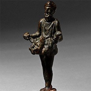 Roman Bronze Standing Figure of Priapus