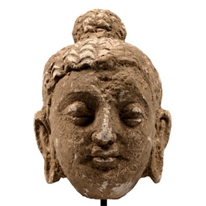 Gandharan Stucco Buddha Head