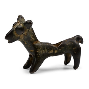 Amlash Bronze Standing Animal Statuette