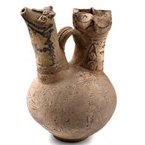 Western Asiatic Double Animal Spouted Vessel