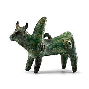 Bactrian Bronze Zebu Statuette