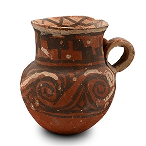 Western Asiatic Red-Painted Terracotta Vessel
