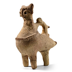 Western Asiatic Painted Bird Vessel