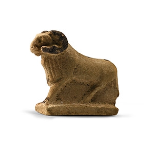 Egyptian Faience Ram Statuette