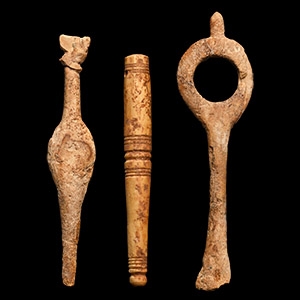 Roman Bone Pin and Implement Group