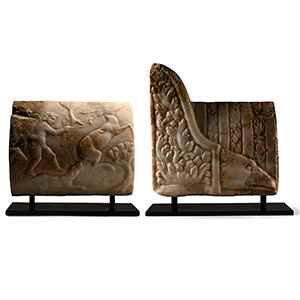 Eastern Roman Marble Fragments from a Sarcophagus
