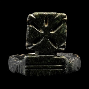 Romano-British Key Ring with Saltire Cross