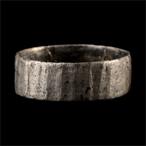 Medieval Silver Fluted Ring