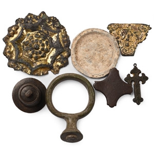 Post Medieval Bronze and Pewter Artefact Group