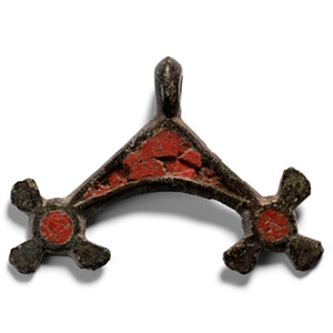 Iron Age Enamelled Bronze Pendant