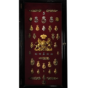 Wall Cabinet Containing a Carriage Plate of the Arms and Crest of Frederick Louis, Prince of Wales (1707-1751)