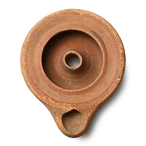 Greek Corinthian Terracotta Oil Lamp
