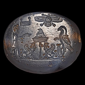 Achaemenid Chalcedony Stamp Seal