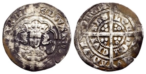 England. Plantagenet, Edward III AR Halfgroat.