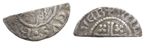 England. Plantagenet, Henry II AR Cut Halfpenny.