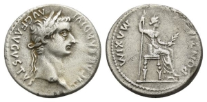 Tiberius AR Denarius.