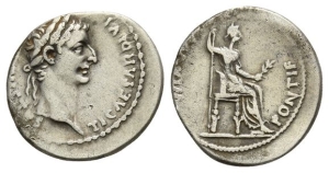 Tiberius AR Denarius.