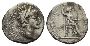 Tiberius AR Denarius.