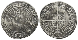 England. Tudor, Edward VI AR Shilling.