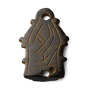 Anglo-Scandinavian Viking Bronze Stirrup Apex Mount