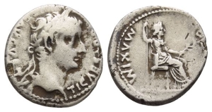 Tiberius AR Denarius.