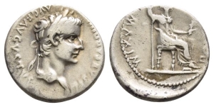 Tiberius AR Denarius.