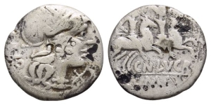 Cn. Lucretius Trio AR Denarius.