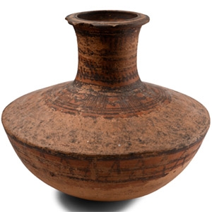 Indus Valley Painted Storage Vessel