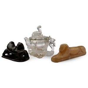 Post Medieval Rock Crystal and Stone Artefact Group