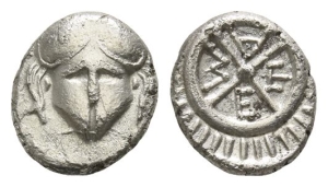 Thrace, Mesambria AR Diobol.