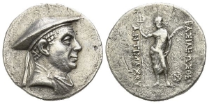 Greco-Baktrian Kingdom, Antimachos I Theos AR Tetradrachm.