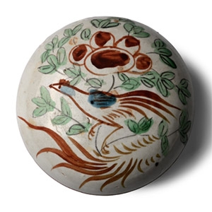 Ca Mau Treasure Shipwreck Glazed Lidded Trinket Box with Bird