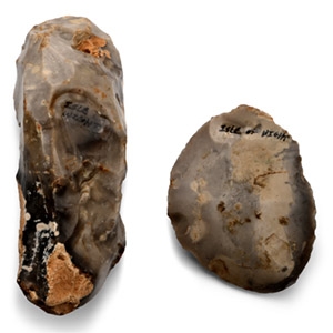 Stone Age Knapped Flint Pick and Scraper