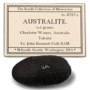 Australian Meteorite Crater Tektite Specimen