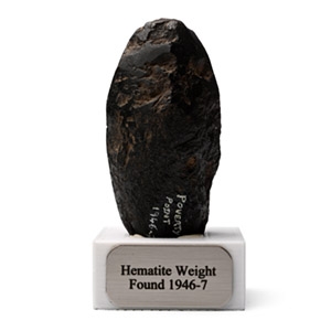 North American Haematite Loom Weight