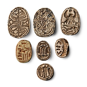 Egyptian Steatite Scarab Collection