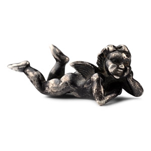 Post Medieval Silver Putto Applique