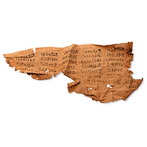 Egyptian Mummy Shroud Section with Hieratic Text