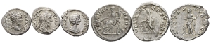 Group of Three [3] Roman Imperial AR Denarii.