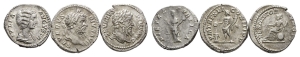 Group of Three [3] Roman Imperial AR Denarii.