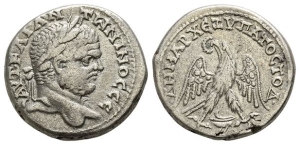 Caracalla BI Tetradrachm of Berytus, Phoenicia.